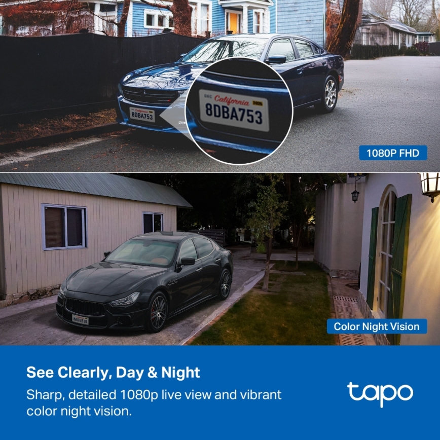 TP-Link - Cámara solar inteligente 5200 mAh 5V IP65