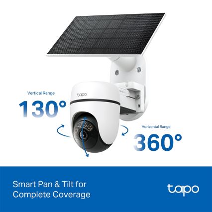 TP-Link - Cámara solar inteligente con sensor 5V IP65