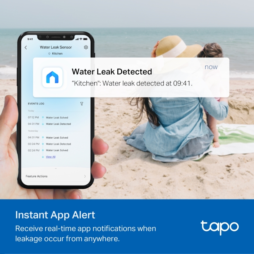 TP-Link - Detector inteligente de fugas de agua 2x pilas AAA