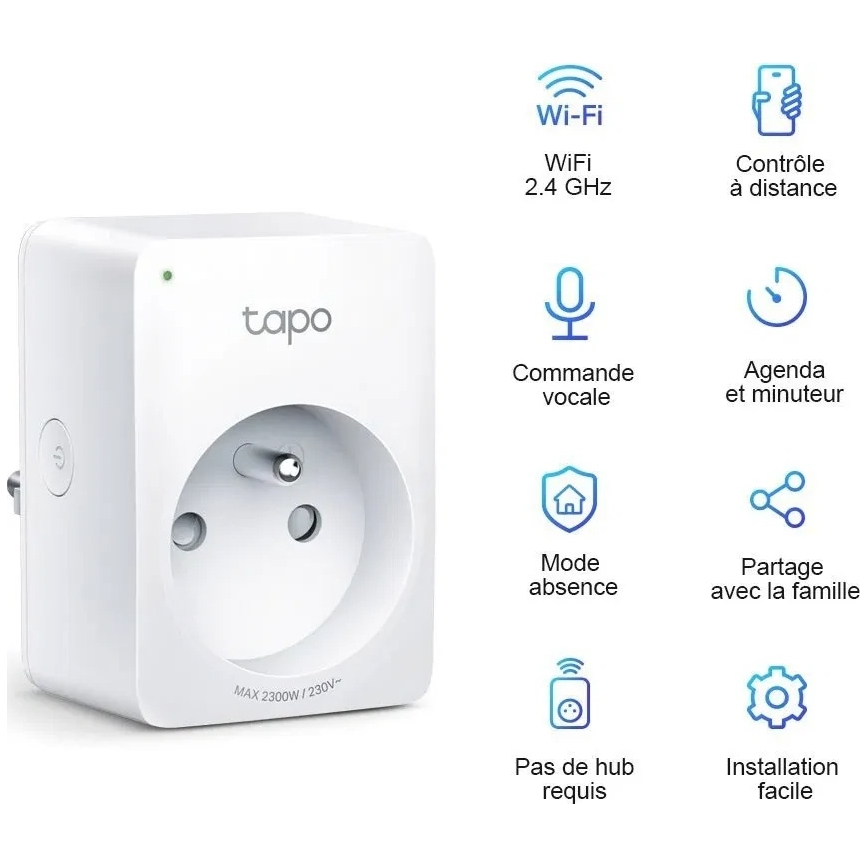TP-Link - Enchufe inteligente E 2300W Wi-Fi