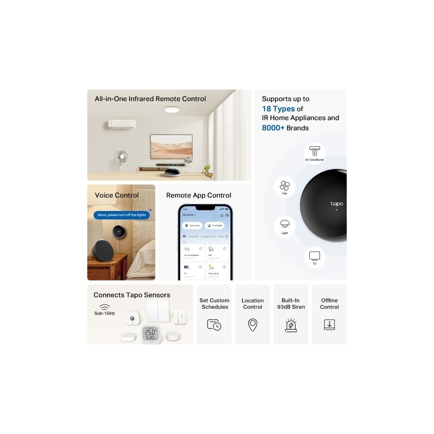 TP-Link - Hub Wi‑Fi inteligente con puerta de enlace infrarroja