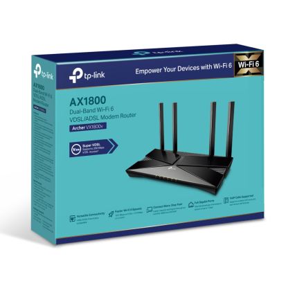 TP-Link - Router módem VDSL/ADSL de doble banda con Wi‑Fi 6