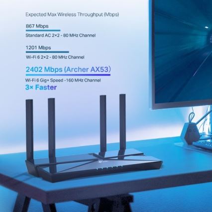 TP-Link - Router Wi-Fi 6 gigabit de doble banda