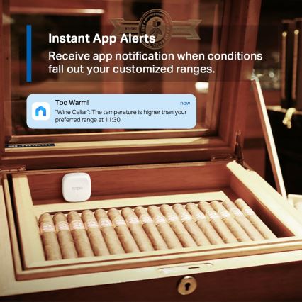 TP-Link - Sensor inteligente para medición de temperatura y humedad 1xCR2450