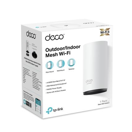TP-Link - Sistema Mesh para exterior e interior con Wi-Fi 6 Deco X50-Outdoor