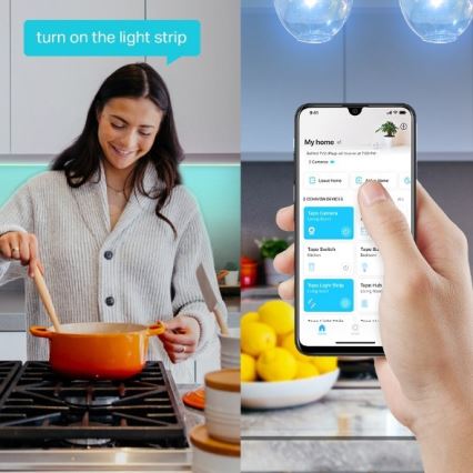 TP-Link - Tira LED RGBW regulable 5 m LED/20,5W/230V Wi-Fi