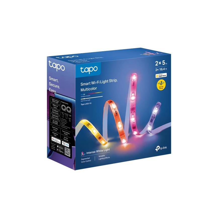 TP-Link - Tira LED RGBW regulable 5 m LED/24W/230V Wi-Fi