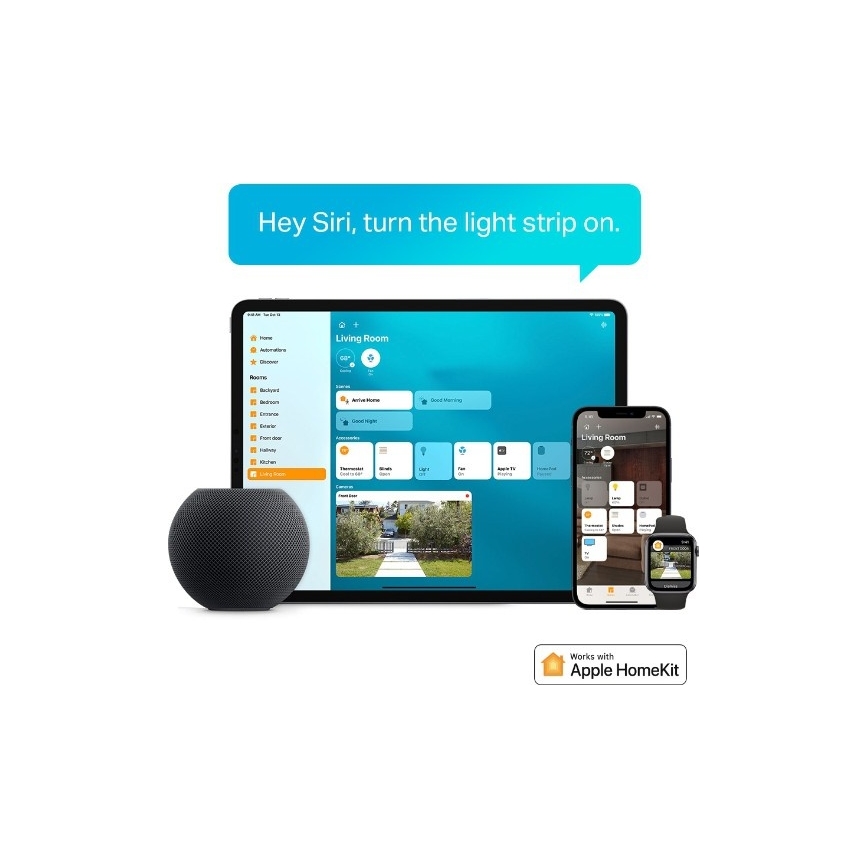 TP-Link - Tira LED RGBW regulable de 5 m LED/13W/230V Wi-Fi