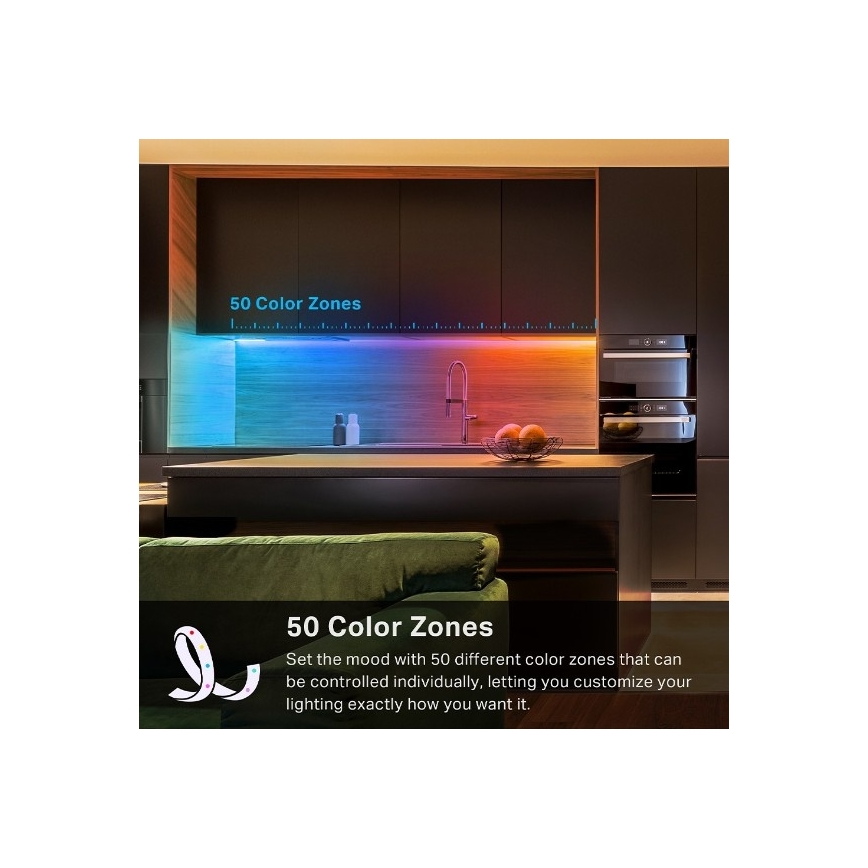 TP-Link - Tira LED RGBW regulable de 5 m LED/13W/230V Wi-Fi