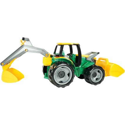 Tractor con pala de 65 cm, verde/amarillo