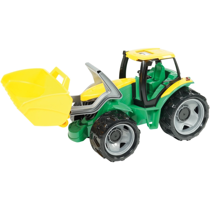 Tractor con pala frontal de 65 cm, verde/amarillo