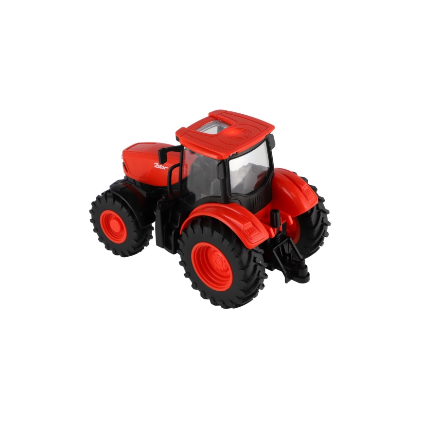Tractor Zetor con remolque — funciona con 2xAA e incluye control remoto