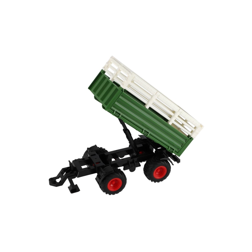 Tractor Zetor con remolque — funciona con 2xAA e incluye control remoto