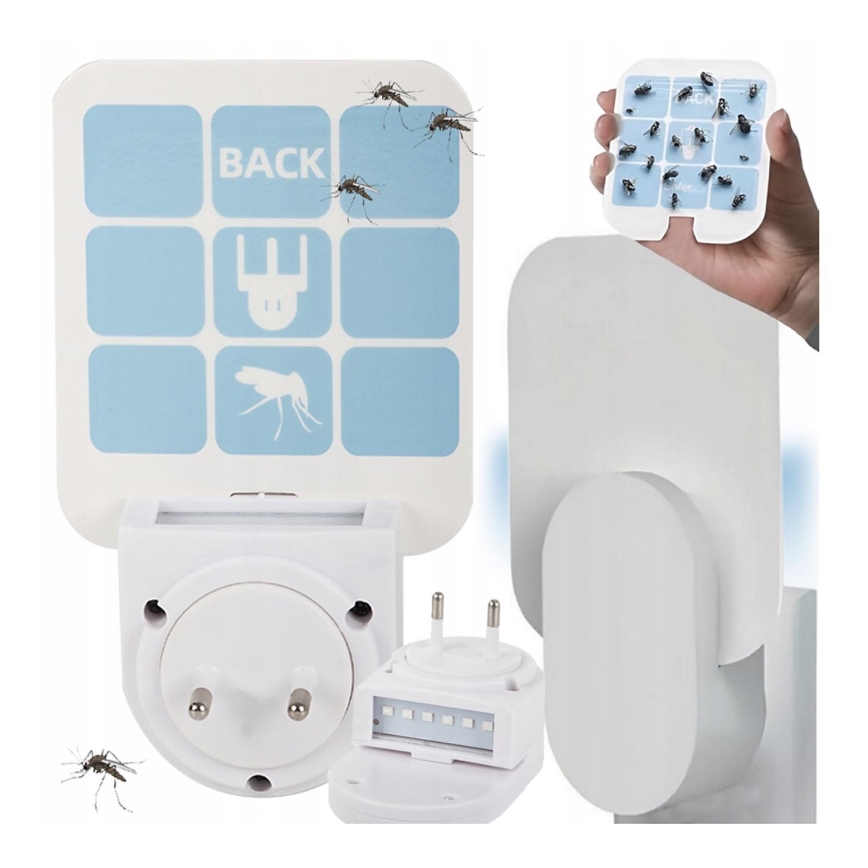 Trampa de luz LED para mosquitos con placas reemplazables UV/230V