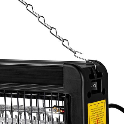 Trampa eléctrica para insectos 2x10W/230V 100 m²