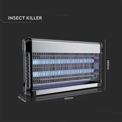 Trampa insectos eléctrico 2x15W/230V para 100 m²