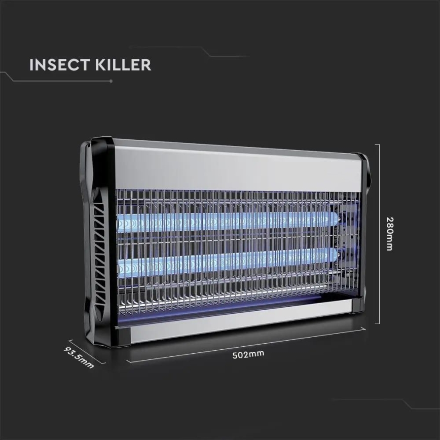 Trampa insectos eléctrico 2x15W/230V para 100 m²