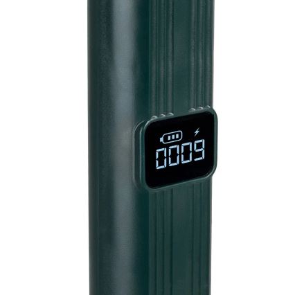 Trampa insectos eléctrico LED 2 en 1 con pantalla LCD 1200 mAh/5V verde