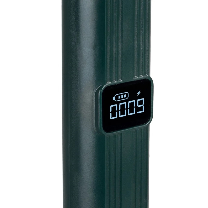 Trampa insectos eléctrico LED 2 en 1 con pantalla LCD 1200 mAh/5V verde