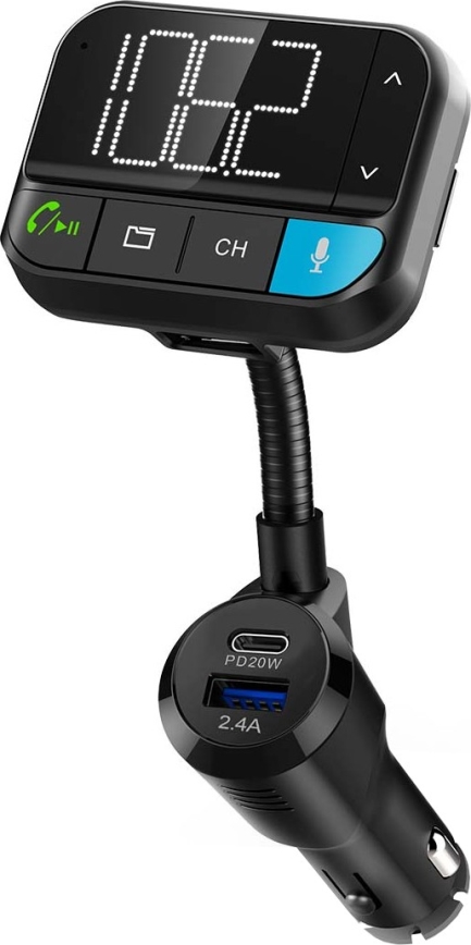 Transmisor FM para coche con función manos libres