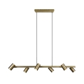 Trio - Lámpara colgante con cable MARLEY 6xGU10/35W/230V latón