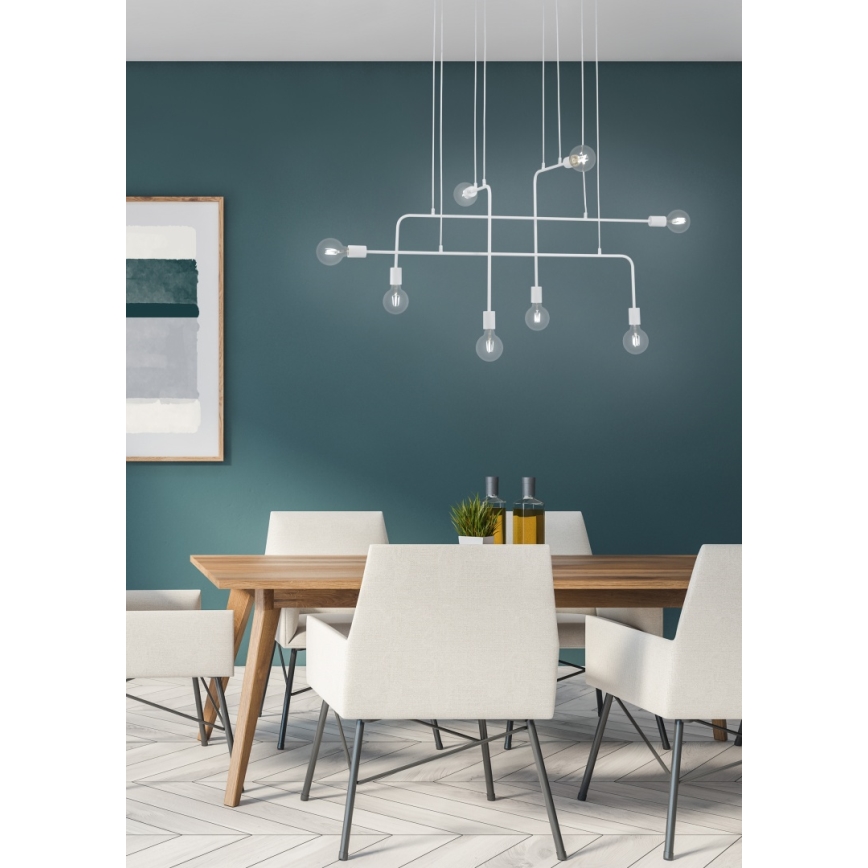 Trio - Lámpara colgante CONNOR 8xE27/10W/230V
