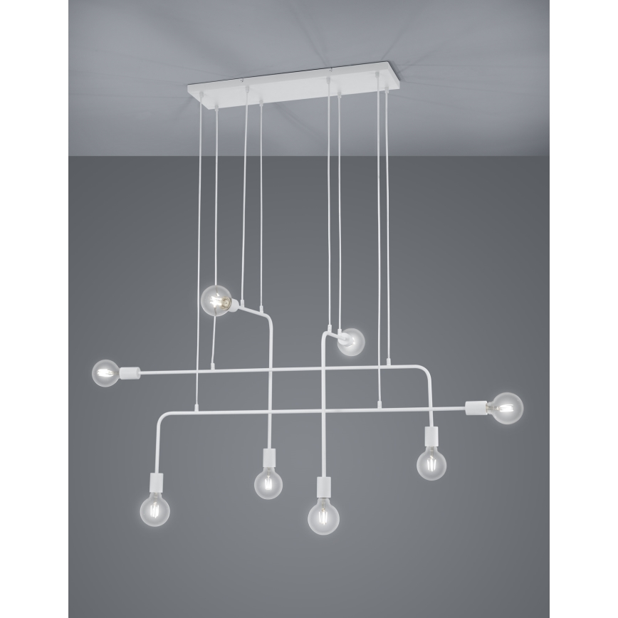 Trio - Lámpara colgante CONNOR 8xE27/10W/230V