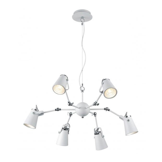 Trio - Lámpara colgante EDWARD 6xE14/40W/230V