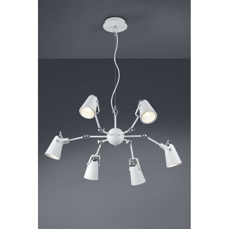 Trio - Lámpara colgante EDWARD 6xE14/40W/230V