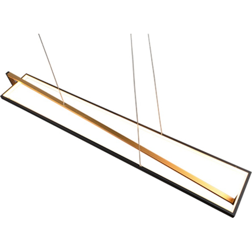 Trio - Lámpara colgante LED regulable con cable EDGE LED/35W/230V 2300/3000/4000K negro/dorado