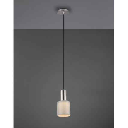Trio - Lámpara colgante WAILER 1xGU10/5W/230V gris