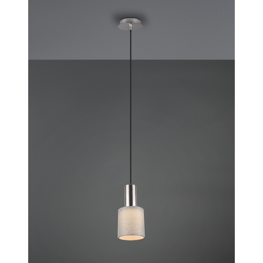 Trio - Lámpara colgante WAILER 1xGU10/5W/230V gris