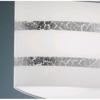 Trio - Lámpara de araña con cable NIKOSIA 2xE27/40W/230V plata