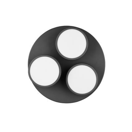 Trio - Lámpara de techo LED regulable FRANKLIN 3xLED/8,5W/230V 3000K Ø 35 cm negra