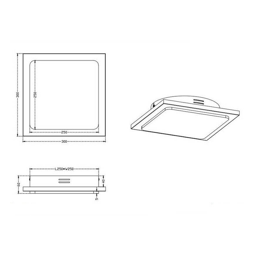 TRIO - Luminaria LED regulable de techo DENVER LED/20W/230V, acabado pátina