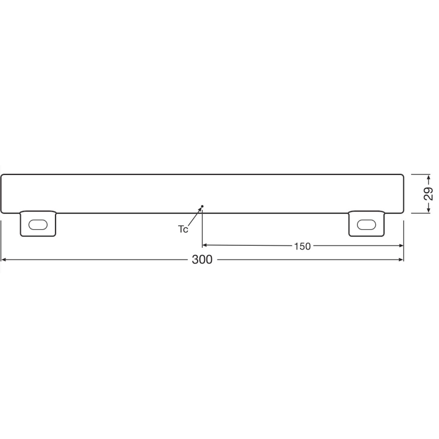 Tubo fluorescente LED regulable S14s/3W/230V 2700K 30 cm CRI 90 - Osram