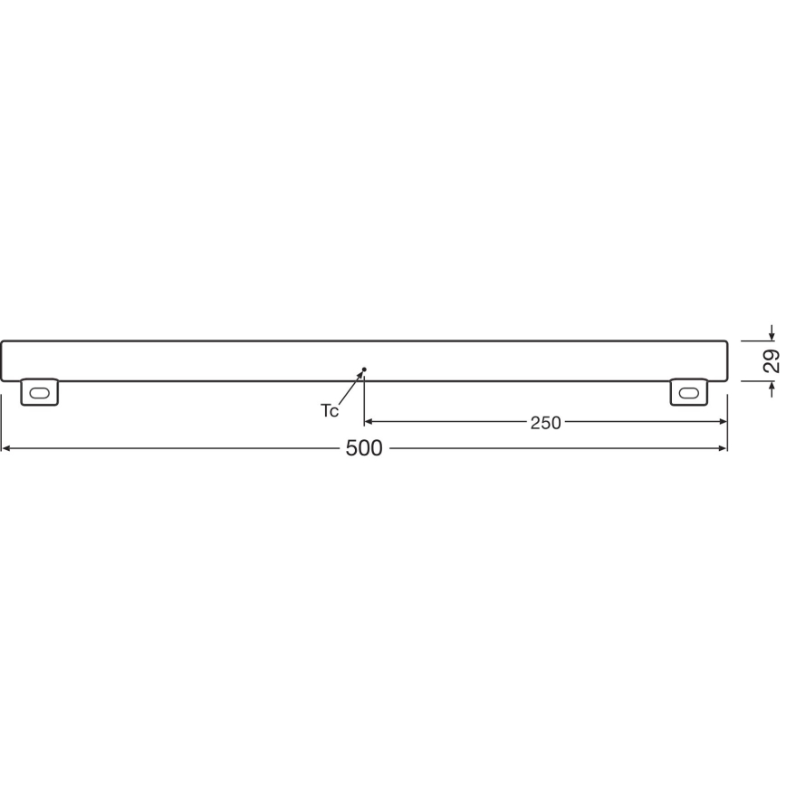 Tubo fluorescente LED regulable S14s/4,7W/230V 2700K 50 cm CRI 90 - Osram