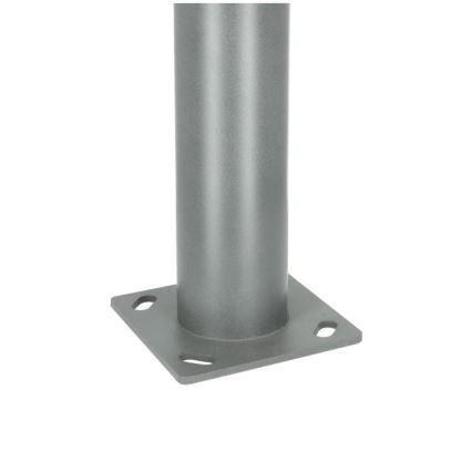 Tubo metálico para poste de iluminación exterior BASE 3 m gris