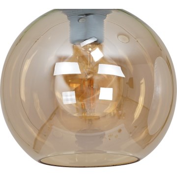 Tulipa de vidrio de repuesto universal SOFIA E27, diámetro 20 cm, beige ahumado