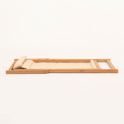 Tumbona de jardín beige/haya