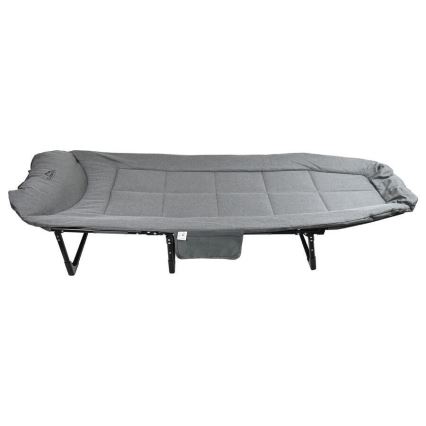 Tumbona plegable y ajustable para camping, gris