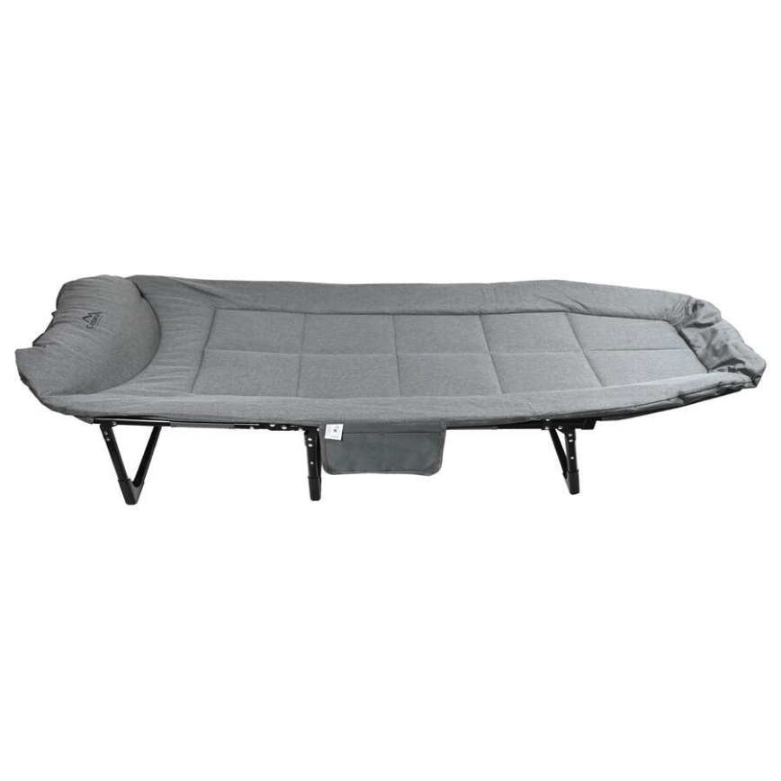 Tumbona plegable y ajustable para camping, gris