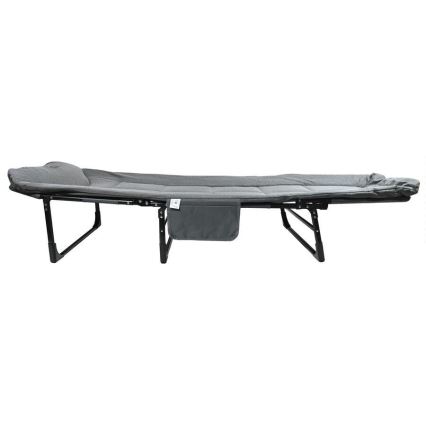 Tumbona plegable y ajustable para camping, gris