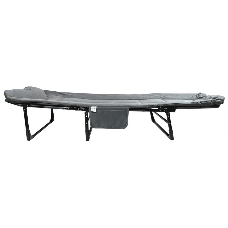 Tumbona plegable y ajustable para camping, gris