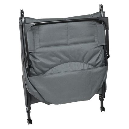 Tumbona plegable y ajustable para camping, gris