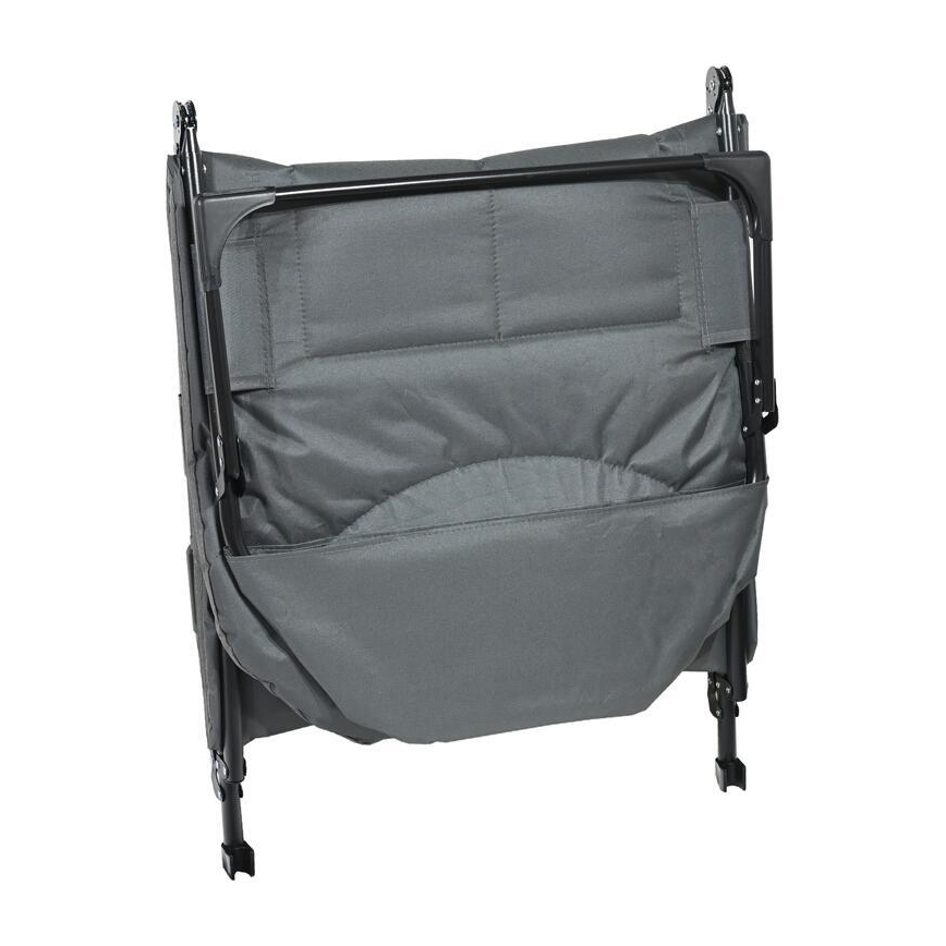 Tumbona plegable y ajustable para camping, gris