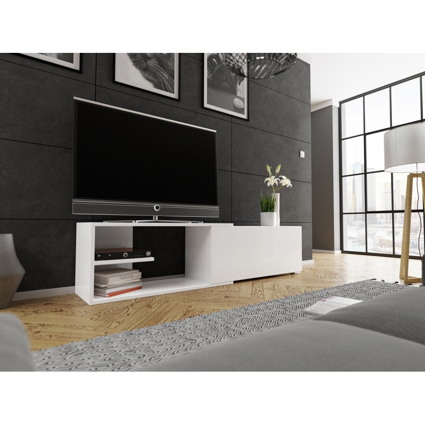 TV mesa CLIF 40x180 cm blanco
