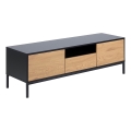 TV mesa SARON roble/negro