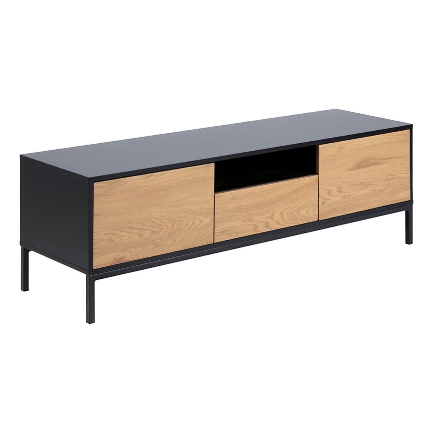 TV mesa SARON roble/negro