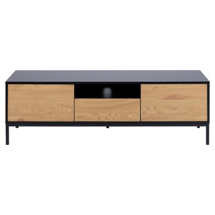 TV mesa SARON roble/negro